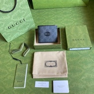 New GG Supreme Series Short Clip Short Wallet Black/pvc Model:671652 FOGB