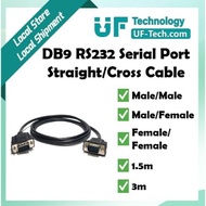 UFTECH RS232 DB9 Serial Port Straight/Cross Male-Male/Male-Female/Female-Female Null Modem Cable 1.5