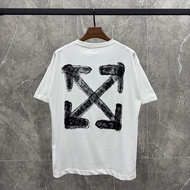 Genuine original Off White New Short Sleeve Ow Fashion Brand Printed Arrow Summer Mens And Womens Lo