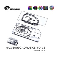 Bykski Graphics Card Active Water Cooling Backplate GPU Block GIGABYTE RTX3090 XTREME N-GV3090AORUSXE-TC-V2