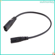 WU IEC 320 C8 Male Plug to C7 Female Connector AC Power Cord Power Extension Cable