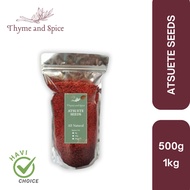 [ZIP LOCK] Annatto Seeds Atsuete 500g 1kg - Spice️ THYME & SPICE HAVI CHOICE