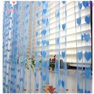 FKILLA Line Curtain String Curtain Heart-shaped Living Room Cord Curtain