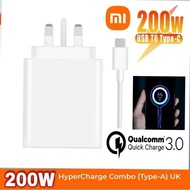 Xiaomi 200W Charger Xiaomi 15 Ultra 14 13 12 Redmi Note 14 Pro K80,K70E/Poco F7 F6 Quick Charge 3.0 