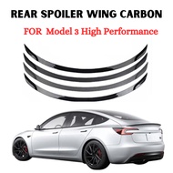 Tesla model 3 performance copy rear spoiler wing 1 to 1 Duck Tail lip carbon