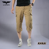【AA NEW】 3/4 100 cotton Breathable Multi pockets Cargo pants shorts S7-S/M-3XL