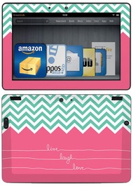 Fire HDX 8.9 Decal/Skin Kit, Live Laugh Love (will fit 3rd and 4th generation)