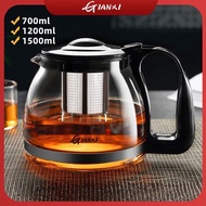 GIANXI Glass Teapot with Filter Stainless Steel Filter Heat-resistant Kettle Chinese Tea Cup set