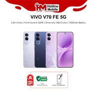 Vivo V70 FE 5G Smartphone (8GB RAM+256GB ROM) / (12GB RAM+256GB ROM) | Original Vivo Malaysia