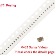 100pcs 0402 SMD Chip Multilayer Ceramic Capacitor 0.5pF - 47uF 10pF 22pF 100pF 1nF 10nF 100nF 0.1uF 
