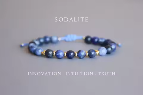 Sodalite bead Bracelet Sodalite Crystal Healing bracelet