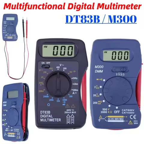 Multifunctional Digital Multimeter DT83B/M300 Auto Ultra-thin Mini Pocket Integrated Multimeter AC D