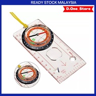 Multifunctional Compass Map Scale Outdoor Camping Map Ruler Compass Floor Ruler Hiking Compass Kompa