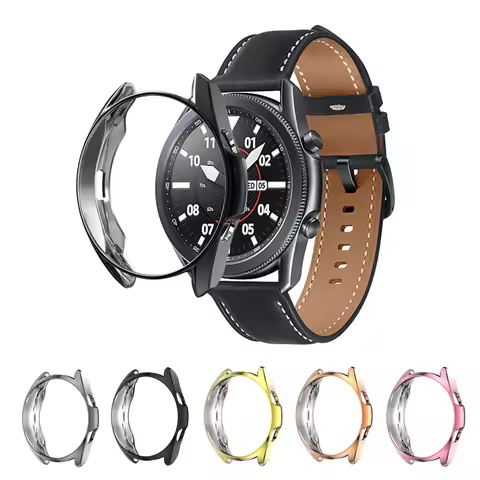 Plating TPU Case Bumper For Samsung Galaxy Watch 3 45mm 41mm Protective Cover For Samsung 3 Smartwat
