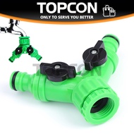 3/4 Water Tap Splitter Y Shape 1/2'' Caliber 2 Way Hose To Faucet Fast Connector Irrigation System Valve