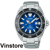 [Vinstore] Seiko SRPE33J1 Prospex Japan Made Special Edition Automatic King Samurai Save The Ocean Manta Ray 200M Stainless Steel Blue Dial Men Watch SRPE33 SRPE33J
