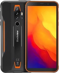 Blackview BV6300 Pro Rugged Unlocked Cell Phones 6GB+128GB IP68/IP69K/MIL-STD-810G 4380mAh Fingerprint Identification 5.7 inch Android 10.0 MTK6771T Helio P70 Octa Core up to 2.1GHz (Orange)