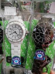 【 幸福媽咪 】網路購物、門市服務 OMAX 歐瑪士《藍寶石防刮鏡面》黑色/白色 陶瓷錶34mm HK-007 單支