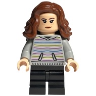 Original Lego Harry Potter - Hermione Granger (Striped Hoodie, Black Medium Legs) 76405 Minifigure n