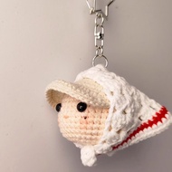 Handmade Crochet Cute Bag Charm Keychain Accessory Gift for Best Friend by Kwong Ling Ling Finished 