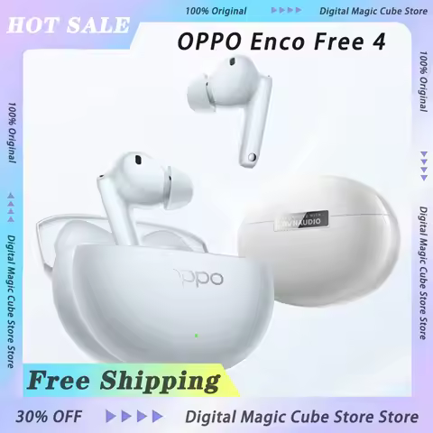 OPPO Enco Free4 TWS Active Noise Earphone Wirelss Bluetooth Earbuds Cancellation Headphone LHDC 5.0 