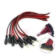 [Large Quantity Excellent Price] Pure Copper Core dc Red Black Wire Male Female Head 5.5 * 2.1 12V Surveillance Camera Power Cord dc Male Busbar 0.3M