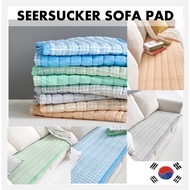 [LUSA] COOLLING SEER SUCKER Sofa pad cover protector Made in Korea Non-slip Sofa Seat Mat ice cool summer 2 3 4 Seat Cooling Sofa Pad Sofa Mat [Korean Product]