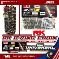 O-RING Chain RK Takasago Black BLG 415KLO 415 X 132L Universal Use Application Range Below 150cc Ran