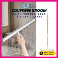 <SGINSTOCK> 180° Rotating Silicone Scraper/Squeegee Broom – Multi-Use Floor & Glass Squeegee