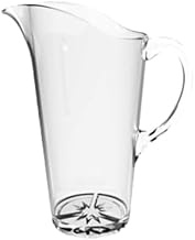 A-to-Z Supply PLTHWP020C Water Pitcher, 2.0 Liter (68 oz.) Capacity, 10-1/2"H, Starburst Base, Polyc