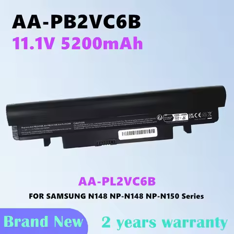 11.1v 4400mAh Laptop Black Battery for Samsung N100 N150 N150P AA-PB2VC3B AA-PB2VC6B AA-PL2VC6W N250