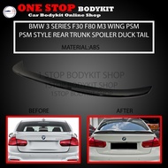 BMW 3 SERIES F30 F80 M3 WING PSM STYLE REAR TRUNK SPOILER DUCKTAIL ABS SKIRT LIP BODYKIT