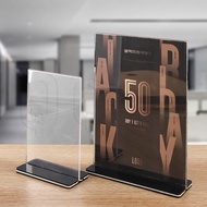 A4/A5/A6 Acrylic Pull-Out Card Display Board/ Transparent Desktop Card Display Rack/ Multipurpose Pr