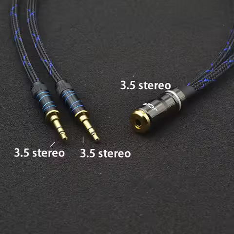 Splitter 3.5 Y Audio mini Jack Splitter Extension Cable 3.5mm fenMale to 2 Port 3.5mm male AUX 1 to 