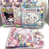 3 in 1 Sanrio Kuromi Puzzle Painting Coloring with Diamond Sticker – Melody Cinnamoroll DIY Art for 