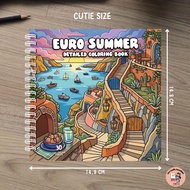 [LASER PRINTED] EURO SUMMER Colouring Book 30pages