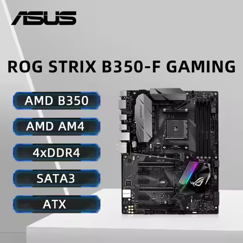 ASUS STRIX B350-F GAMING Motherboard Support Ryzen 5 5500 5600G R7 5700X 5800X3D R9 5900 5950X CPU D