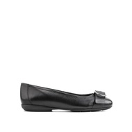 GEOX Ladies Annytah Leather Ballerina Flats - Black D267NB-00085-C9999F2