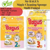 BAGUS Magic Cleaning Sponge 2s / 3s contents 2 / 3 pcs Cleaning Laundry Sponge Without Soap Sponge