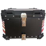 55L Black Motorcycle Rear Top Box Trunk Storage tail case motorcycle aluminum box motorcycle top box