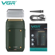 เครื่องโกนหนวด VGR เครื่องโกนหนวดไฟฟ้า เครื่องโกนหนวดไร้สาย ที่ีโกนหนวด ชาร์จไร้สาย จับถนัดกระชับมือ