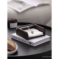 Restaurant Hotel Tissue Box Mahogany Fixed Point Square Napkin Box Bracket Light Luxury Style High-E