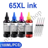 HP 65 ink HP 65XL ink HP65XL refillable ink compatible for HP 2600  2620  2622  2621  2623  2624  26