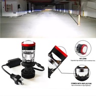 Lampu Led Mini Projie Lens Super Terang Cahaya Motor Mobil H4 Top