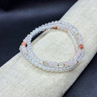 Zen | 108念珠 108 Beads 月亮石 紅紋石 粉晶 六字大明咒白水晶