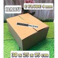 Cardboard box packing 30x25x15 cm Plain and 4mm Thick Packing C FLUDE