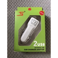 In car charger 12v and 24v universal USB x 2