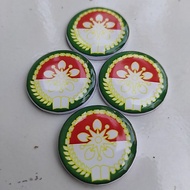DWP Pin Dharmawanita Pin Dharma Wanita Pin Dharma Wanita Round Acrylic Resin Pin 3cm Brooch Pin
