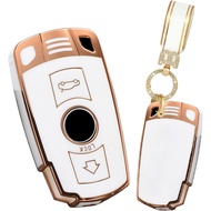 ontto Key Fob Cover Fit for BMW 3 Series 2005-2012 Key Remote TPU Key Shell Case for 1 3 5 Series E9