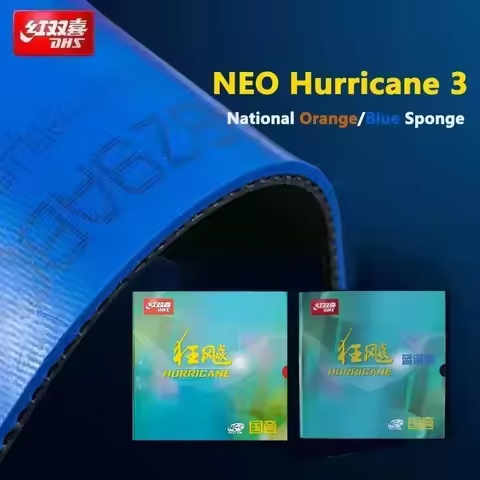 Original DHS Neo Hurricane 3 National Table Tennis Rubber Orange Sponge Blue Sponge Professional Tac